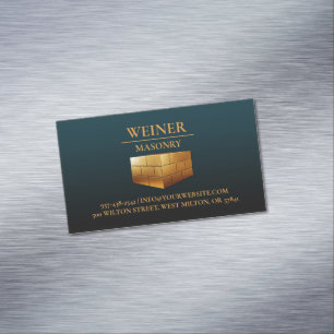 Tarjeta De Visita Magnética Construcciones de mampostería
