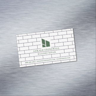Tarjeta De Visita Magnética Construcciones de mampostería