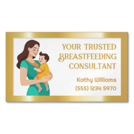 Tarjeta De Visita Magnética Consultor de lactancia