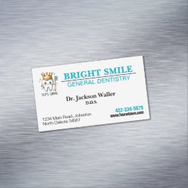 Tarjeta De Visita Magnética Consultorio Dental
