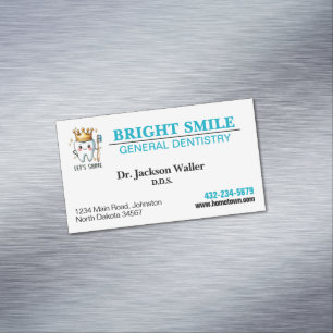 Tarjeta De Visita Magnética Consultorio Dental