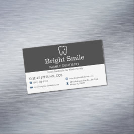 Tarjeta De Visita Magnética Consultorio Dental de Dentistería Moderna