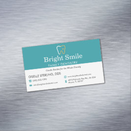 Tarjeta De Visita Magnética Consultorio Dental Odontología 
