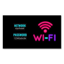 Tarjeta De Visita Magnética Contraseña de red de Internet Wifi