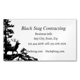 Tarjeta De Visita Magnética Contratista de Black Stag Handyman