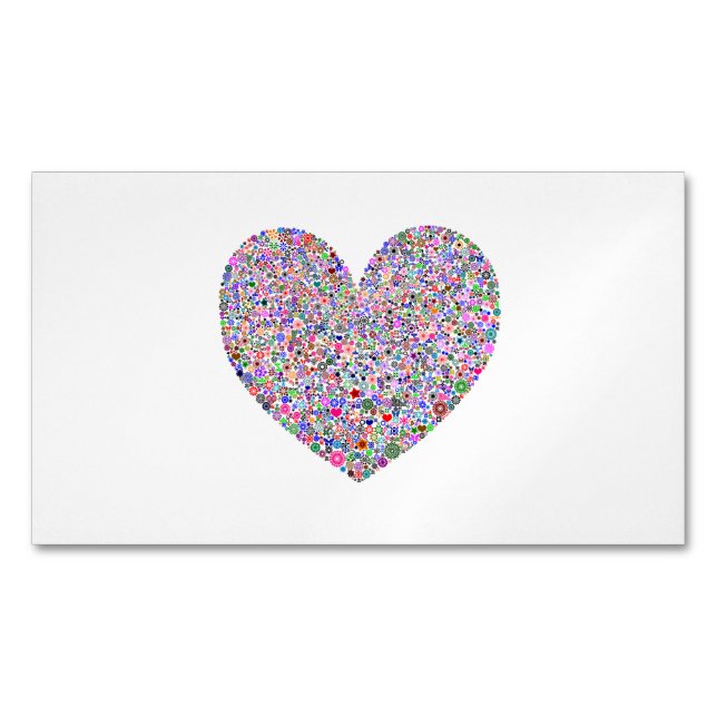 Tarjeta De Visita Magnética Corazón (Anverso)