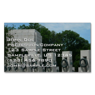 Tarjeta De Visita Magnética Coronas conmemorativas del Memorial de la Segunda 