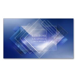 Tarjeta De Visita Magnética Corporación con logotipo geométrico moderno