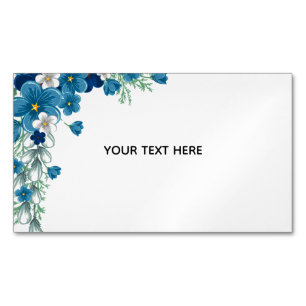 Tarjeta De Visita Magnética Crea Tu Propia Floral