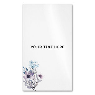Tarjeta De Visita Magnética Crea Tu Propia Floral 