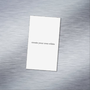Tarjeta De Visita Magnética crea tu propio blanco