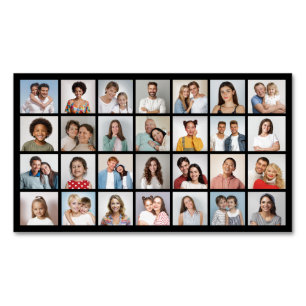 Tarjeta De Visita Magnética Crear su propio Collage de fotos de 28