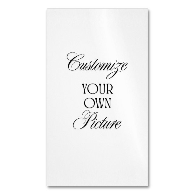 Tarjeta De Visita Magnética Create Your Own Custom Business Card Magnet (Frente vertical)