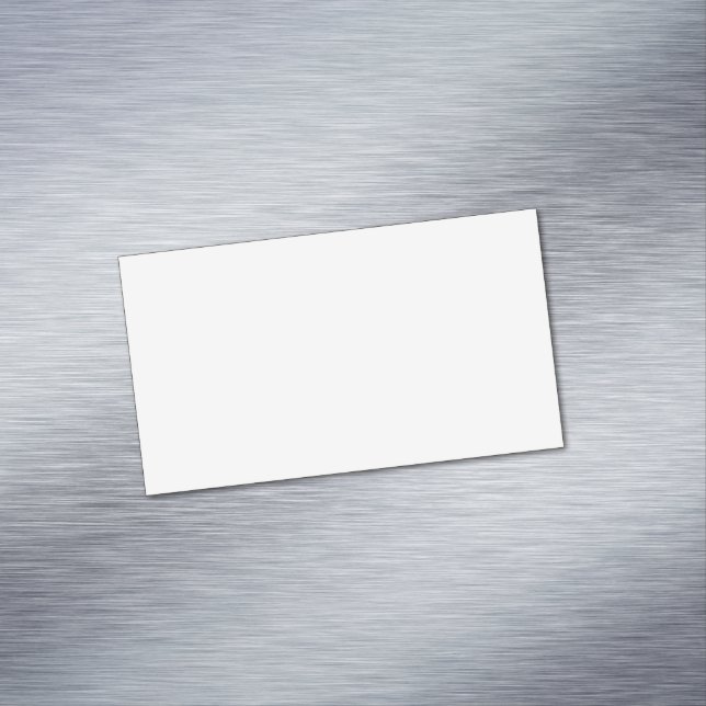 Tarjeta De Visita Magnética Create Your Own White Custom personalized (In Situ)