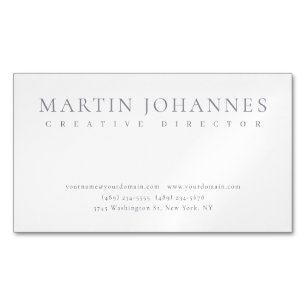 Tarjeta De Visita Magnética Creativo Extra Pro Elegante Profesional Plano