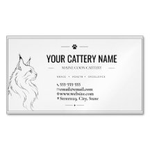 Criadero de Maine Coon minimalista personalizado