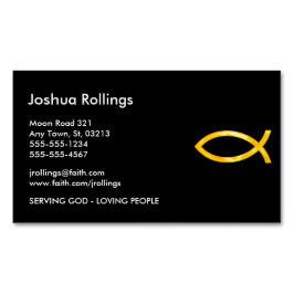 Tarjeta De Visita Magnética Cristiano