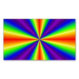Tarjeta De Visita Magnética Cruz del Arcoiris