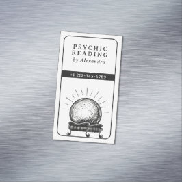 Tarjeta De Visita Magnética Crystal Ball Psychic Medium
