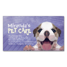 Tarjeta De Visita Magnética Cuidado de mascotas de perro con bajo contenido de