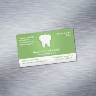 Tarjeta De Visita Magnética Cuidado dental
