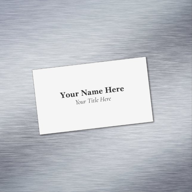 Tarjeta De Visita Magnética Custom (In Situ)