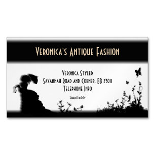 Tarjeta De Visita Magnética Dama victoriana