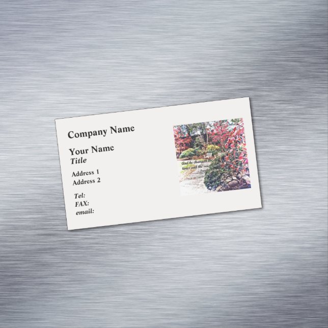 Tarjeta De Visita Magnética Daniel 2:21 - Y el cambio (In Situ)