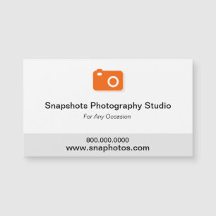 Tarjeta de visita magnética de la fotografía