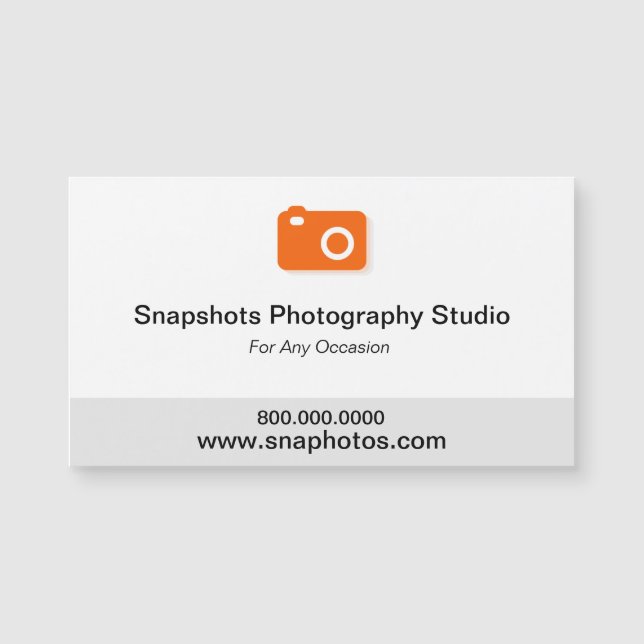 Tarjeta de visita magnética de la fotografía (Anverso)