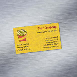Tarjeta de visita magnética de las Fries en Franci