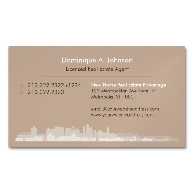 Tarjeta de visita magnética de Personalizado inmob (Anverso)