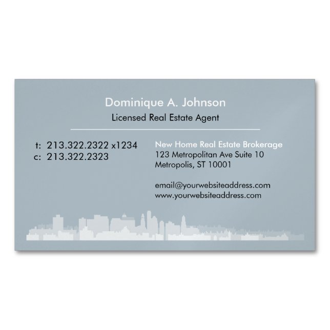 Tarjeta de visita magnética de Personalizado inmob (Anverso)