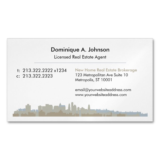 Tarjeta de visita magnética de Personalizado inmob (Anverso)