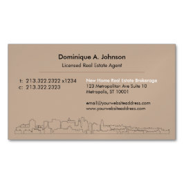 Tarjeta de visita magnética de Personalizado inmob