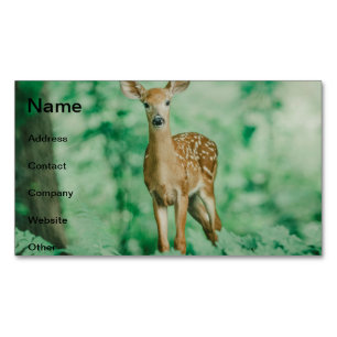 Tarjeta De Visita Magnética Deer
