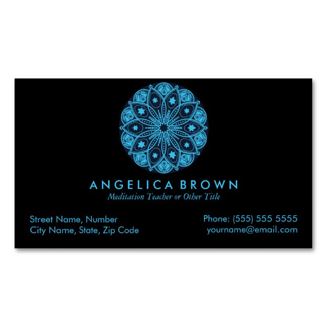 Tarjeta de visita magnética del profesor de la (Anverso)