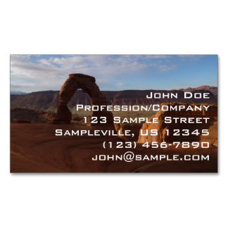 Tarjeta De Visita Magnética Delicate Arch II en el Parque Nacional Arches