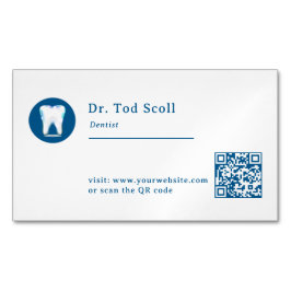 Tarjeta De Visita Magnética Dentista dental esparkling Cuidados dentales Odont