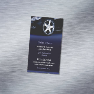 Tarjeta De Visita Magnética Detallado de Autos