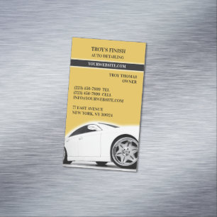 Tarjeta De Visita Magnética Detallado de Autos