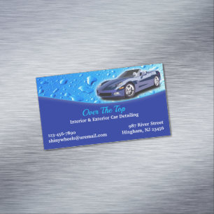 Tarjeta De Visita Magnética Detallado de Autos