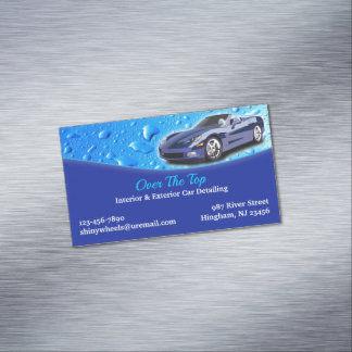 Tarjeta De Visita Magnética Detallado de Autos