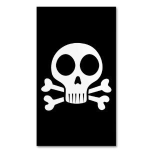 Tarjeta De Visita Magnética Diseño de calavera pirata