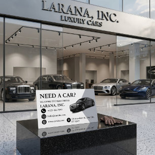 Tarjeta De Visita Magnética Diseño de sala de exposición de autos de lujo