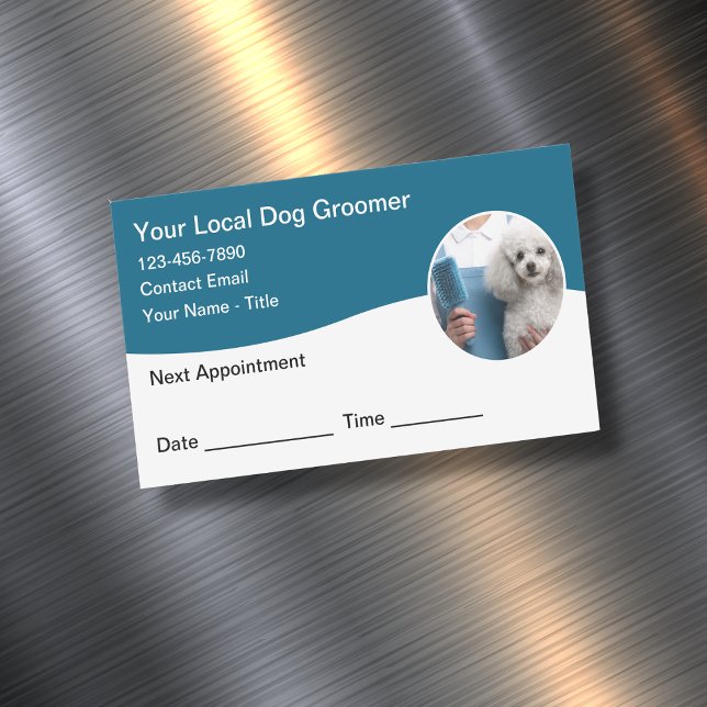 Tarjeta De Visita Magnética Dog Grooming Customer Magnetic Appointment Cards (Subido por el creador)