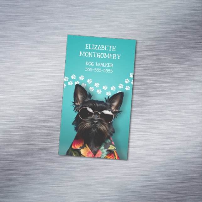 Tarjeta De Visita Magnética Dog Walker (In Situ)