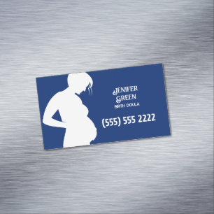 Tarjeta De Visita Magnética Doula de parto