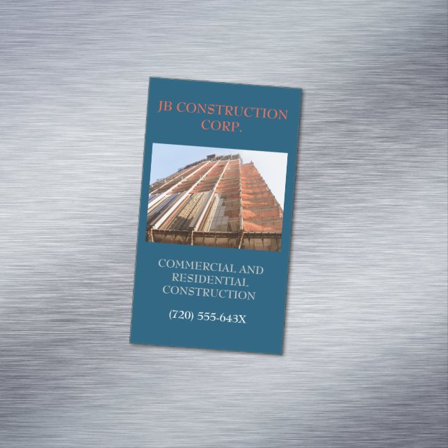 Tarjeta De Visita Magnética Edificio de construcción remodelada del arquitecto (In Situ)