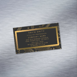 Tarjeta De Visita Magnética Elegante Profesional De Lujo